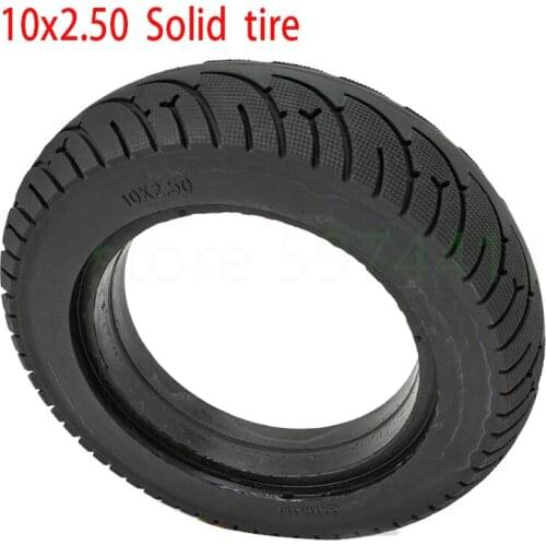 High Quality 10x2.50 Tubeless Wheel Tyre Solid Tyre Non-Inflation Electric Scooter Tire for 8/10 Inch Electric Scooter Accessory