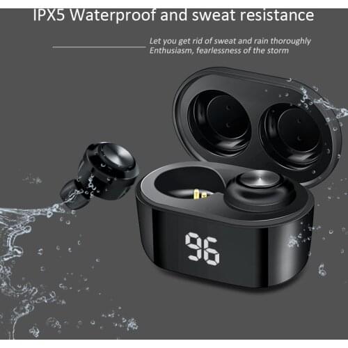A6S TWS Wireless Bluetooth 5.0 Earphone For Redmi Airdots LED Display Earbuds Headset With Mic Waterproof For IPhone Xiaomi