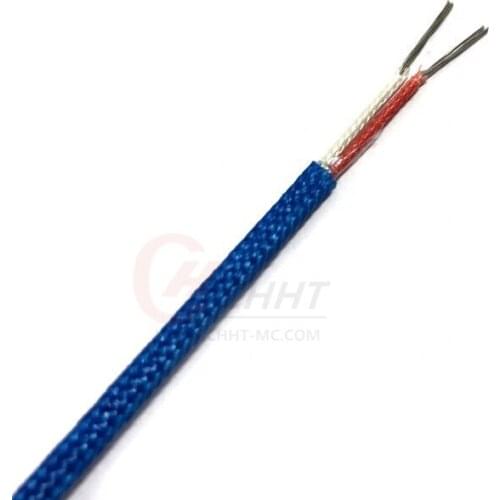 High Quality 2*7*0.2mm K Type Fiberglass Insulation Thermocouple Wire