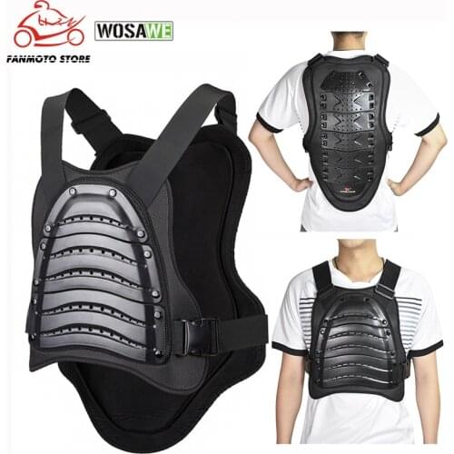 WOSAWE Motorcycle Armor Motocross Body Armor Protection Moto Vest Bicycle Body Vest Moto Chest Back Protection Protective Gear