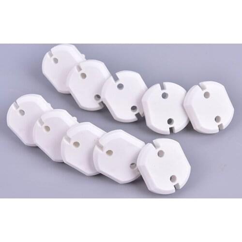10pcs EU Power Socket Electrical Outlet Baby Kids Child Safety Guard Protection Anti Electric Shock Plugs Protector Cover