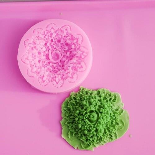 3D rose handmade soap silicone mold fondant cake chocolate candle moulds cake decorating mould confectionery tools