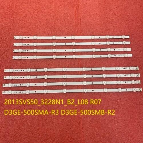 5set=40pcs LED bar for Samsung UN50EH5000 UN50J6200 BN96-28770A 28771A 35206A 35207A 2013SVS50_3228N1_B2_L08 LM41-00001Q 00001Z