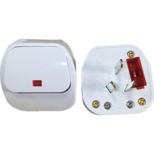 5Pcs China AU Switch AC 250V 16A Power Plug With Switch Male Electrical Socket Connect Cord Adapter