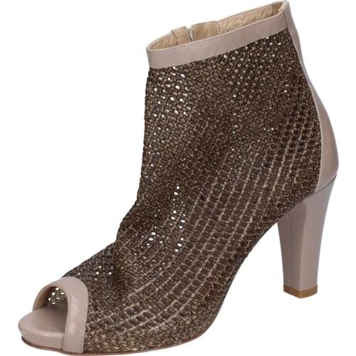 CALPIERRE ankle boots women brown leather