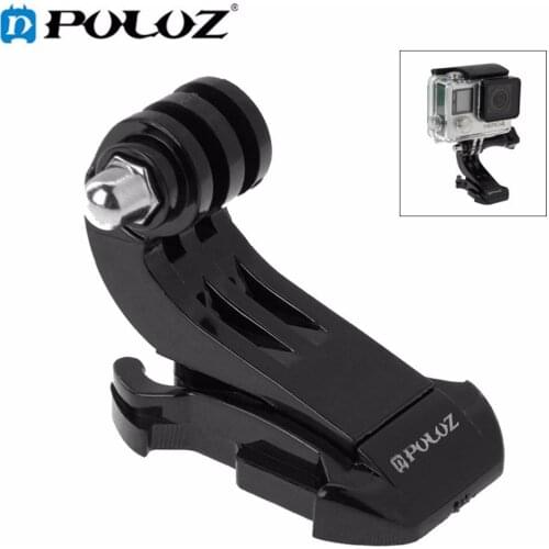 PULUZ Black Vertical Surface J-Hook Buckle Mount for GoPro NEW HERO/HERO6/5/5 4 Session/5/4/3+/3/Xiaoyi/DJI OSMO Action Cameras