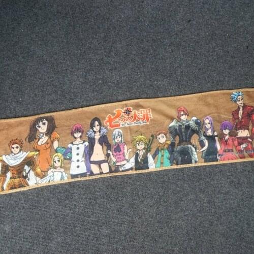 The Seven Deadly Sins 60*10cm sash cosplay toy cartoon anime girdle hand towel