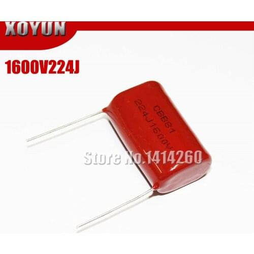 5PCS 1600V224J 220NF 1.6KV 0.22UF Pitch 30mm 224J 1600V CBB Polypropylene Film Capacitor