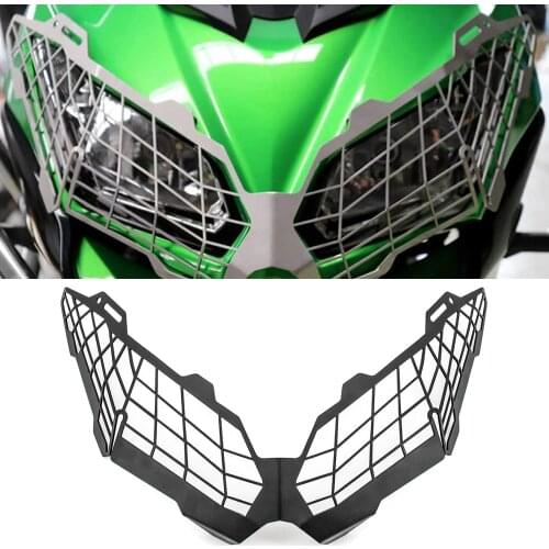 Headlight Cover For KAWASAKI VRESYS 650 2011-2019 Headlight Grille Guards VERSYS 1000 2015 - 2019 Black Headlight Covers