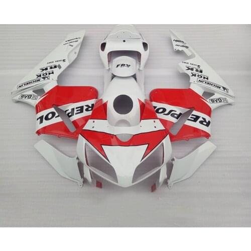 Hot sale fairings for Honda CBR600RR 2005 2006 white red fairing kit CBR 600RR 05 06 CBR 600 RR SZ61