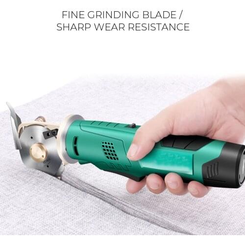 Portable Wireless Electric Cloth Knife 12V Rechargeable Electric Scissors Fabric Leather Cloth Sewing Cutting Knife Tailor