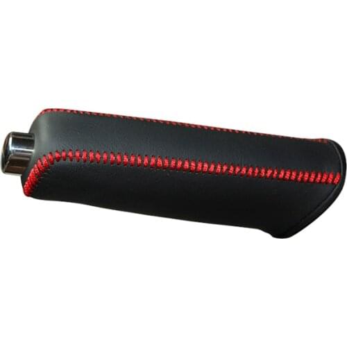 Genuine Leather Handbrake Grips for Skoda Octivia Natural leather cover on the handbrake car accessories interior
