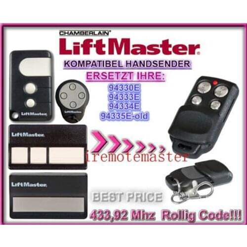 Chamberlain liftmaster 94335e 94330e 94334e 94333e replacement garage door remote control beautiful
