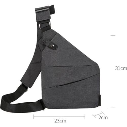 Tactical Mens Shoulder Bag Waterproof Chest Pack Bag Travel Personal Pocket Bicycle Antitheft Crossbody Casual Cycling Bag
