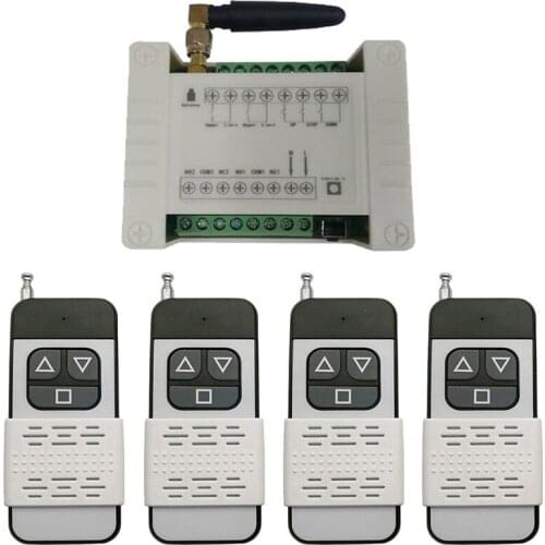 Universal 12V 24V 36V 48V 2CH RF Wireless Remote Control Switch Transmitter + Receiver tubular motor garage door 433MHZ /315mhz