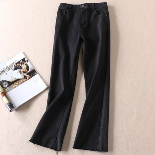 Korean Style Women Jeans Large Size Black High Waist Skinny Jeans Woman Plus Size Jeans Pencil Pants Vaqueros Mujer