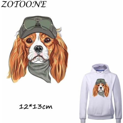 ZOTOONE Iron on Patches Heat Transfer Patches for Clothing Dog Patches T Shirt Beaded Applique Clothes DIY Accessory Decoration
