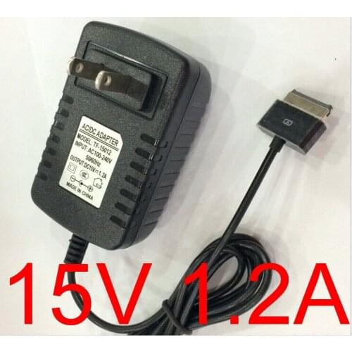 High quality 1PCS 15V 1.2A Tablet Battery Charger US Plug for Asus Eee Pad Transformer TF700T TF101 TF201 TF300T TF301T + free