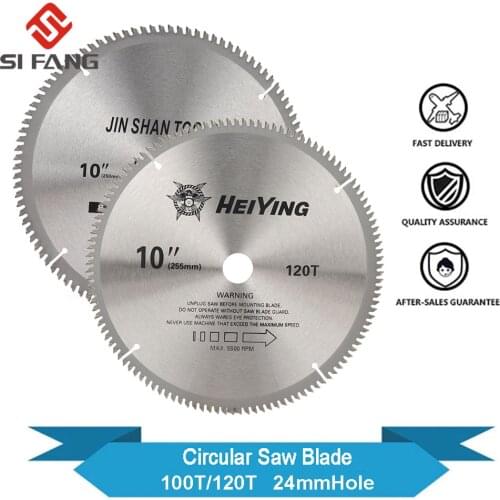 10 inch Mulitpurpose Circular Saw Blade Woodworking Cutting Disc Carbide Tipped Wood Saw Blade 100/120Teeth