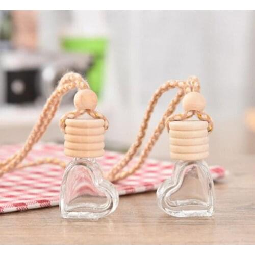 5ml empty bottle Exquisite glass bottle car pendant Automobile styling decoration Automotive rear view mirror perfume pendant