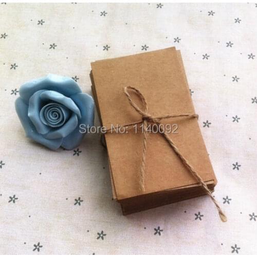 Free shipping 5.4x8.5cm,200 pcs a lot 300 gsm blank kraft paper card/bookmark/message card/DIY gift word card/business card tag
