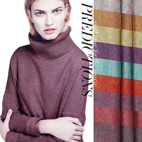 Free shipping High quality fine wool knitted fabric - elastic soft fabric