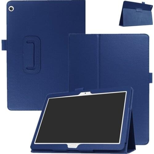 Case for Huawei MediaPad M3 Lite 10 BAH-W09 -AL00 Slim Folding Stand Cover for Huawei M3 Lite 10.1"/M3 10 Tablet Funda+Film+Pen
