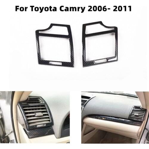 Wooden Color Interior Dashboard Trim Air Vent Cover Car Decoration Accessories For Toyota Camry 2006 2007 2008 2009 2010 2011