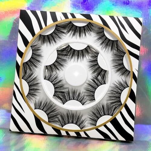 Disk 8 Pairs Of Irregular Extended Soft European and American Cross Thick Makeup False Eyelashes Soft Silk Fibroin Eyelashes