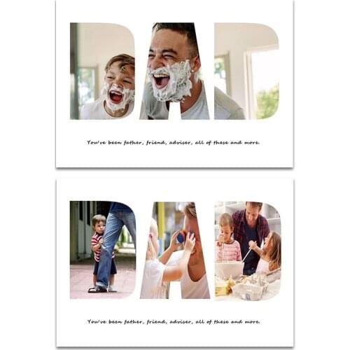 DIY Custom Photo Print Mom And Father days Gift Family Friend Customized Canvas Painting Poster Wall Art Picture Home Decor