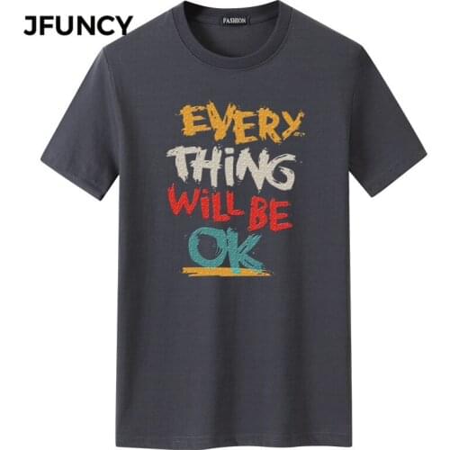 JFUNCY Oversized Men's T-Shirts