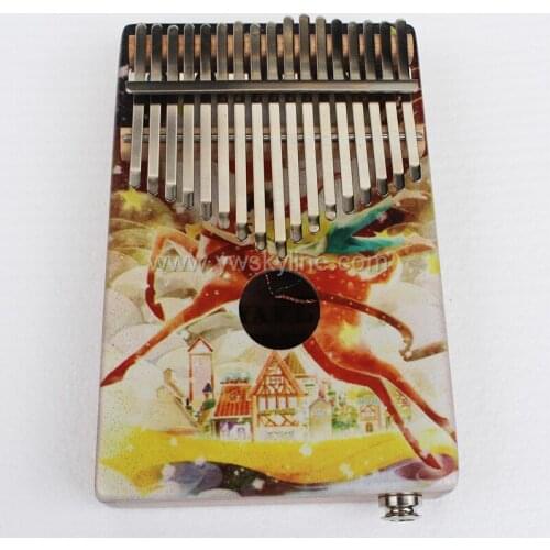 17 Keys Kalimba ,solid Mahogany Body Thumb Piano Musical Instrument Kalimba Accessories With pickup