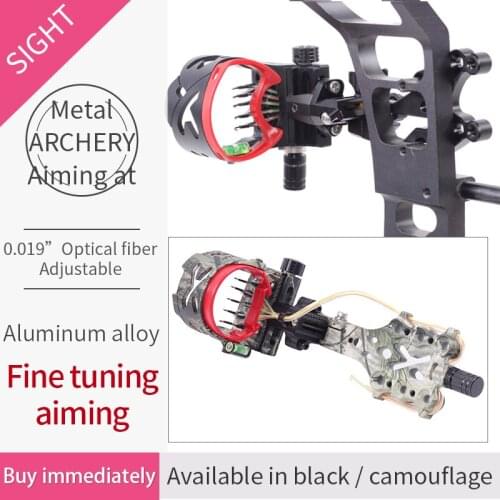 Easy to Carry and Convenient to Use Archery 5 Pin Fine Adjustment Bow Sight Compound