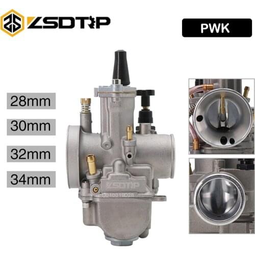 ZSDTRP 1PC Motorcycle Motorbike 28 30 32 34mm Keihin PWK Carburetor Carb with Power Jets For Honda Yamaha Kawasaki Suzuki