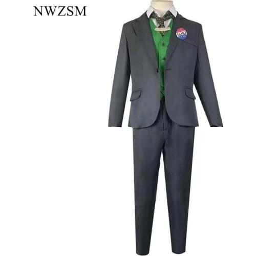 Loki Cosplay Costume Men Suit the uniform Outfits Halloween Carnival Suit