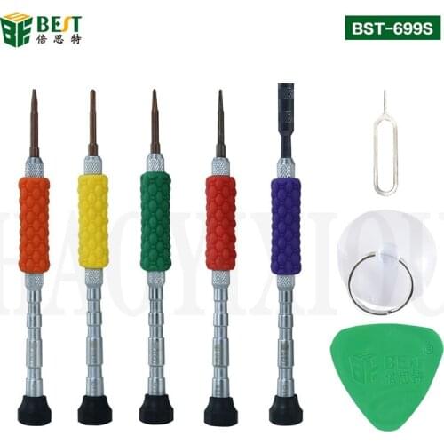 BST-669 Cell phone repairing tools precision mini screwdriver set for all iphone series