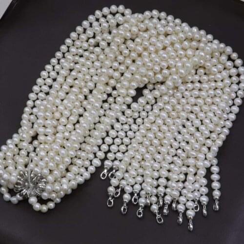 New wholesale 10 Qty 50cm length 9-10mm real fresh water pearl necklace #318