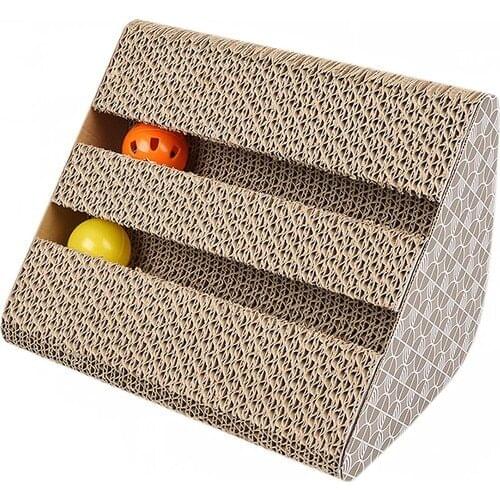Buyfun Cat Scratcher Pad Scratching Ramp Board Corrugated Carton