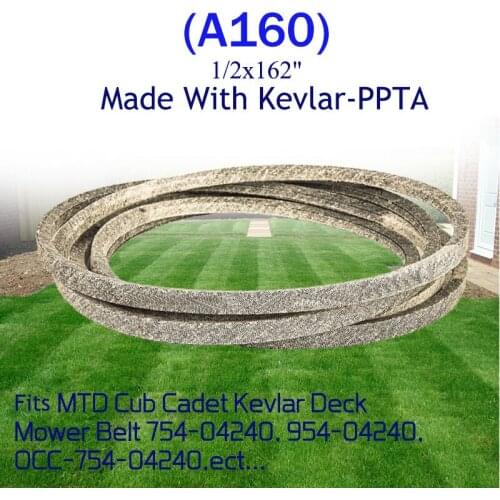 Mower Belt Make With Kevlar Lawn Mower Repeated Bending for 754-04240, 954-04240 Hot Selling Free Shipping 1/2 "x 162"