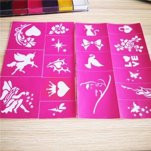 The Body Face Can Be Drawn Template Simple Operation Vivid Image