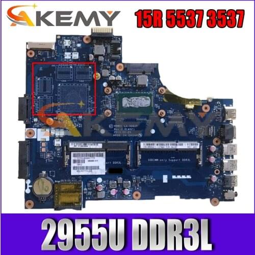 VBW01 LA-9982P LA-9981P CN-0D28MX 0D28MX laptop motherboard For Dell Inspiron 15R 3537 5537 mainboard with 2955U DDR3L 100% TEST