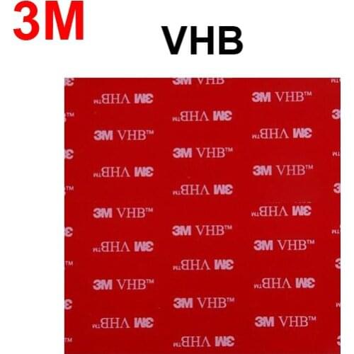 10pcs/lot 3M VHB 4991 Double-sided Acrylic Foam Tape Super Thick Automotive 100mm x 100mm 2.3mm thickness Grey