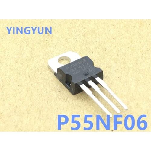 10PCS/LOT STP55NF06 P55NF06 TO-220 55NF06 MOS FET transistor