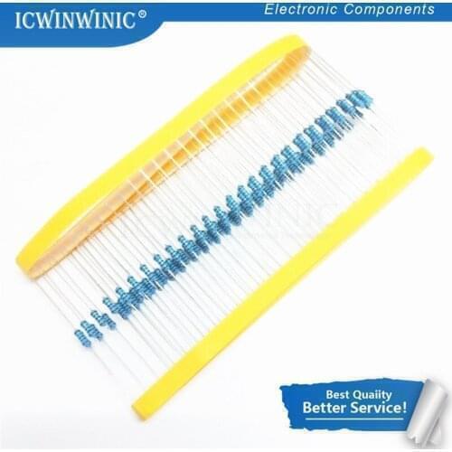 100piece 10 ohm 1/4W 1% Metal film resistor 0.25W 1/4w resistance
