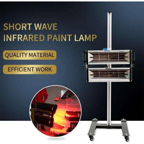 1000W/2000W Shortwave Paint Lamp Smart Timing Infrared Paint Dryer Light Car Paint Heater Baking Light Repair Accessories Tools