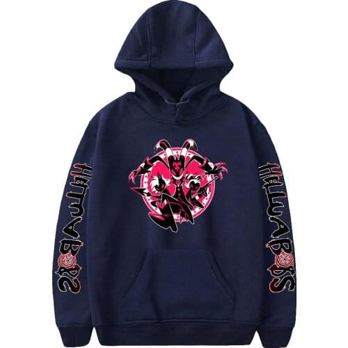 2021 Helluva Boss Print Tops Autumn And Winter Holiday Punk Street Hoodies Men/Women Street Novelty Fleece Y2K Anime Clothing