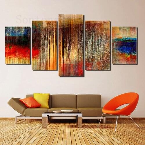 Canvas Painting Wall Art Abstract Messy Decorative Painting Home Decoration Living Room Sofa Background Wallpaper
