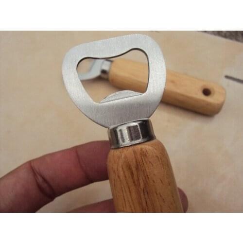 Free shipping 100pcs/lot Personalized Wood Beer Bottle Opener Wooden bottle openers For Wedding Party Gift