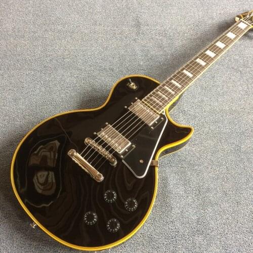 Free delivery, black electric guitar, Rosewood fingerboard, , high quality electric guitar Upgrade Tune-o-Matic bridge guitar