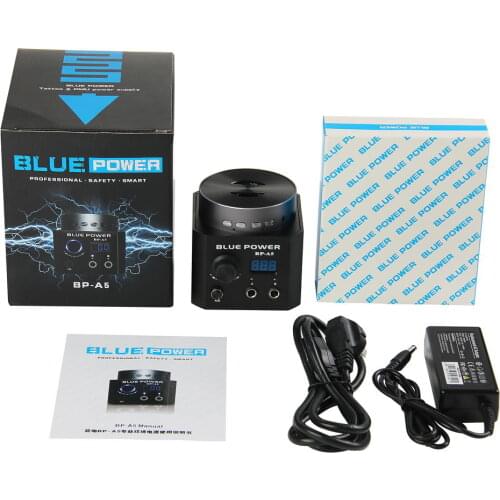 New Premium Quality Bluetooth Speaker Box Blue Power Supply For Professional Tattoo Permanent Makeup